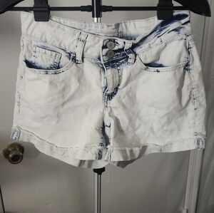 SO White and Blue Jean Shorts for Women